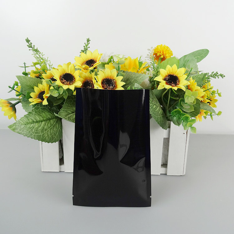 Black Aluminum Foil Vacuum Bags Heat Seal Mylar Food Storage Packaging Pouches