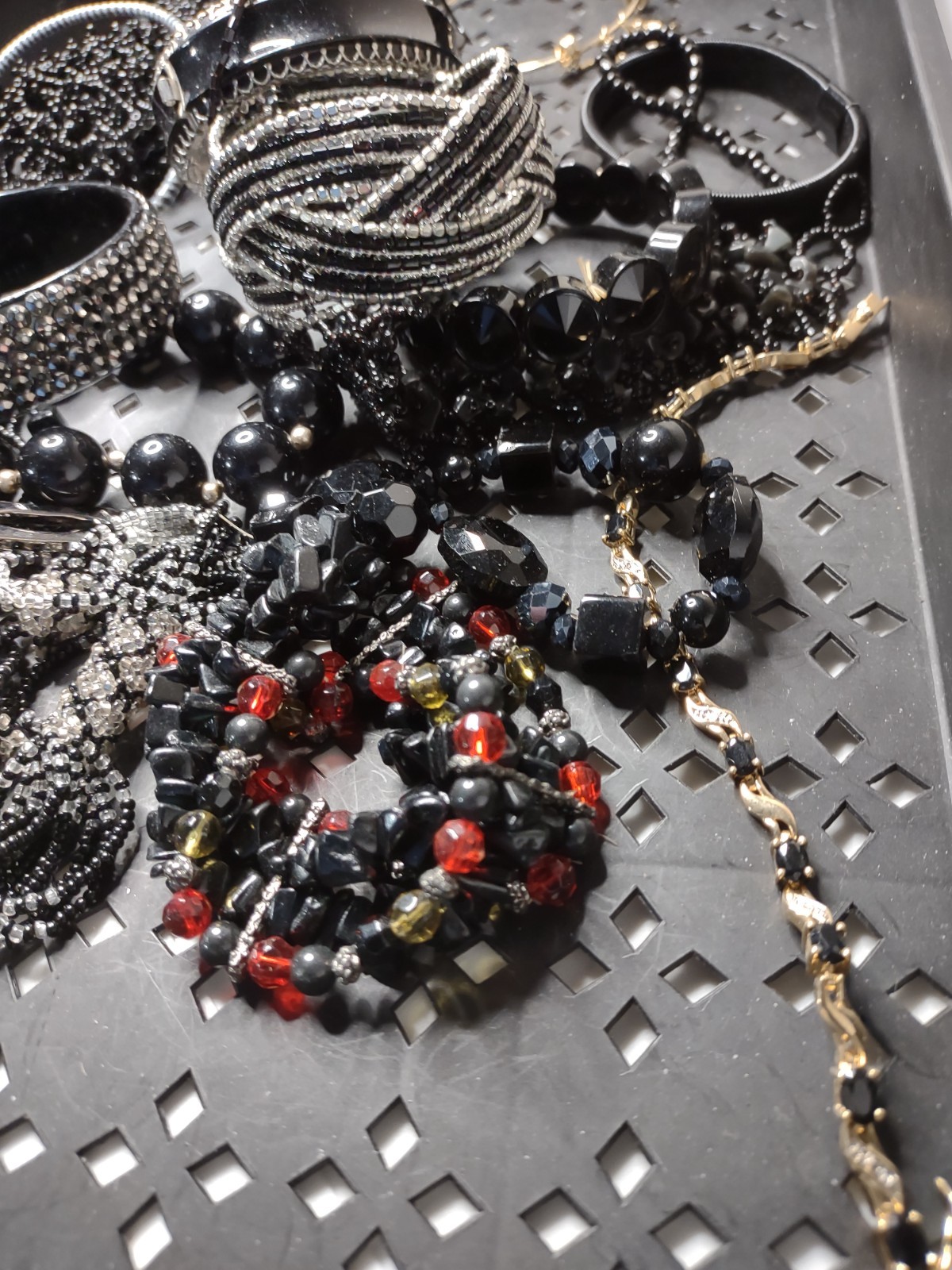 Lot Of Black / Dark Bracelets Black Bracelet Lot MLLAN