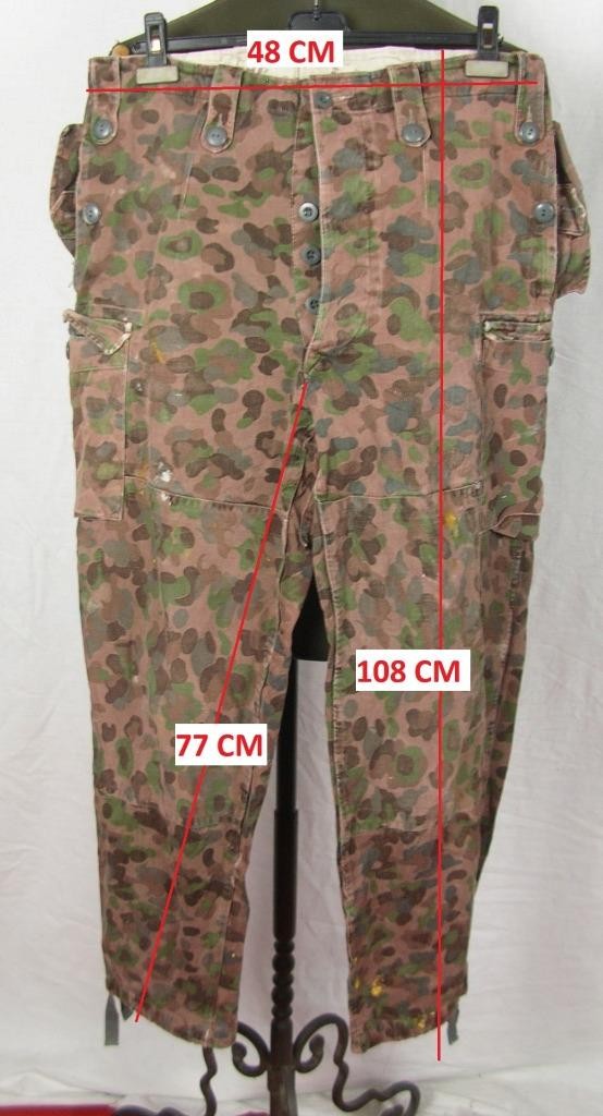 VINTAGE HBA 1972 Austrian AUSTRIA ARMY M57 Pea Dot CAMO FIELD TROUSERS
