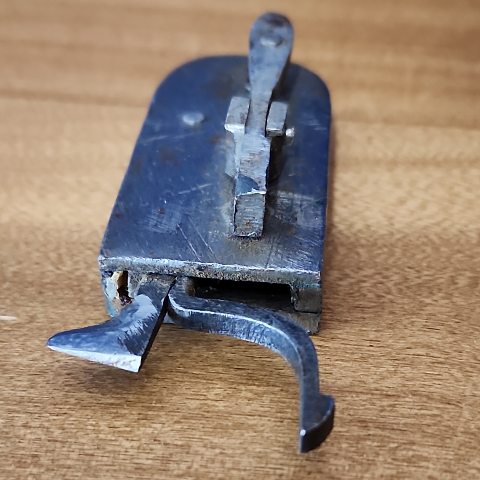 Antique Civil War Era Steel Lancet Blood Letting Fleam Surgical Tool in Case