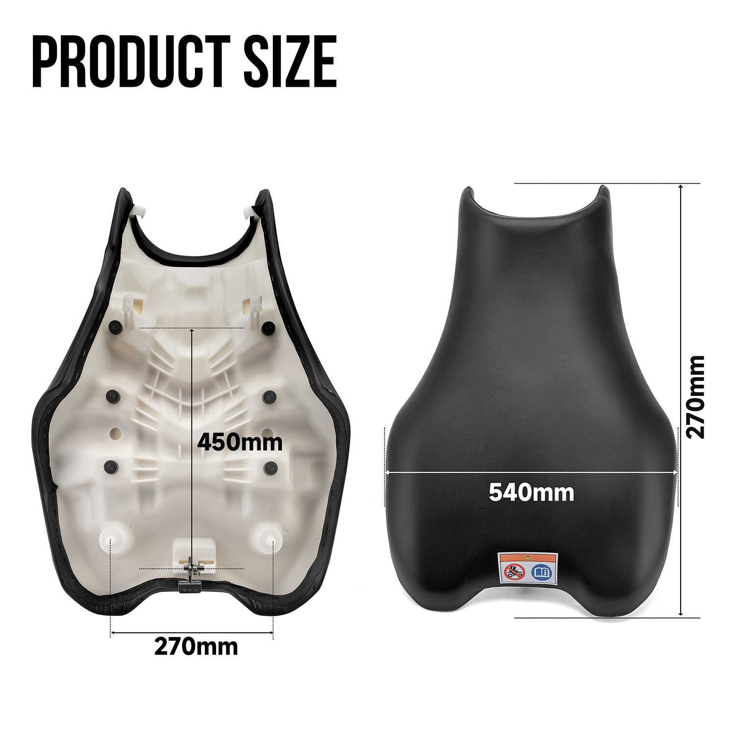 Complete Seat For Honda Rincon 650 TRX650FA TRX650FGA 4x4 2003 2004 2005 Black