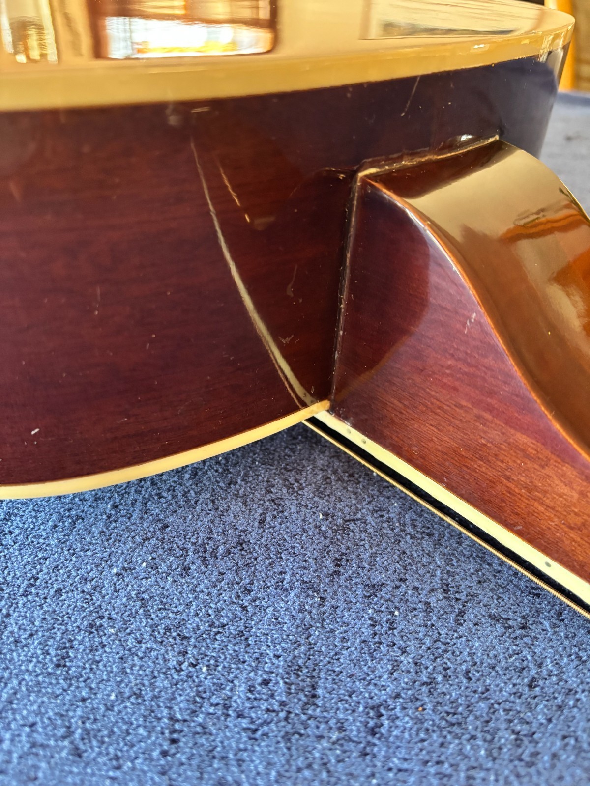 Johnson Square Neck Resonator Guitar Dobro Sunburst Bluegrass Instrument w/Case