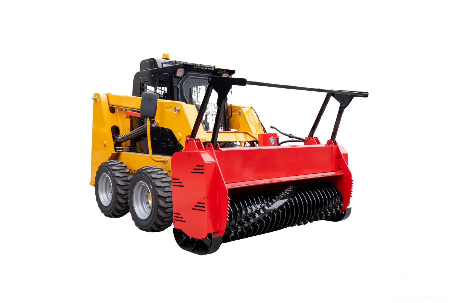 72" Drum Forestry Mulcher for Bobcat Skid Steer - Brush Cutter for Land Clearing