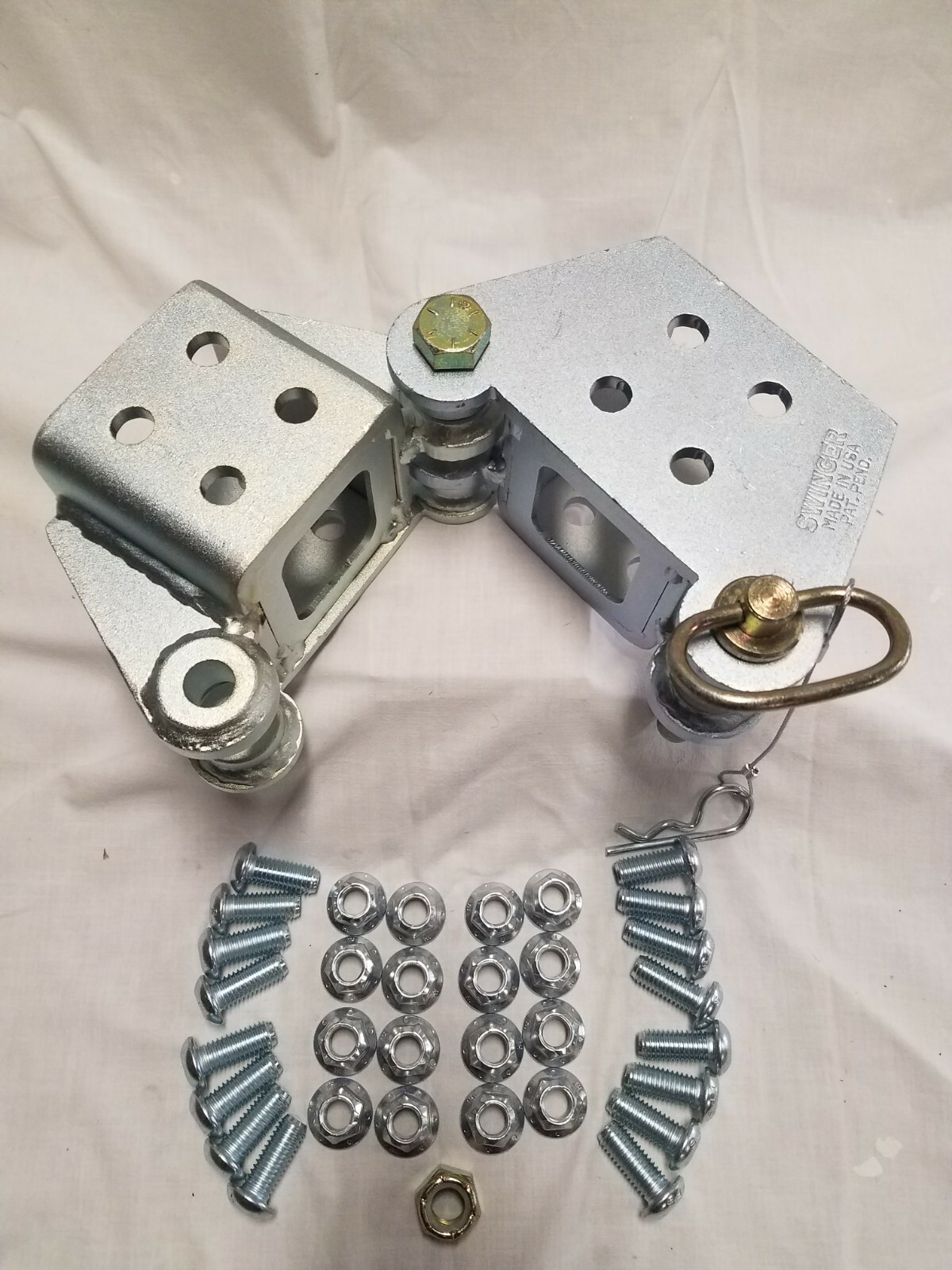 TTROY fold away hinge kit 3x3 zinc plated made in the USA