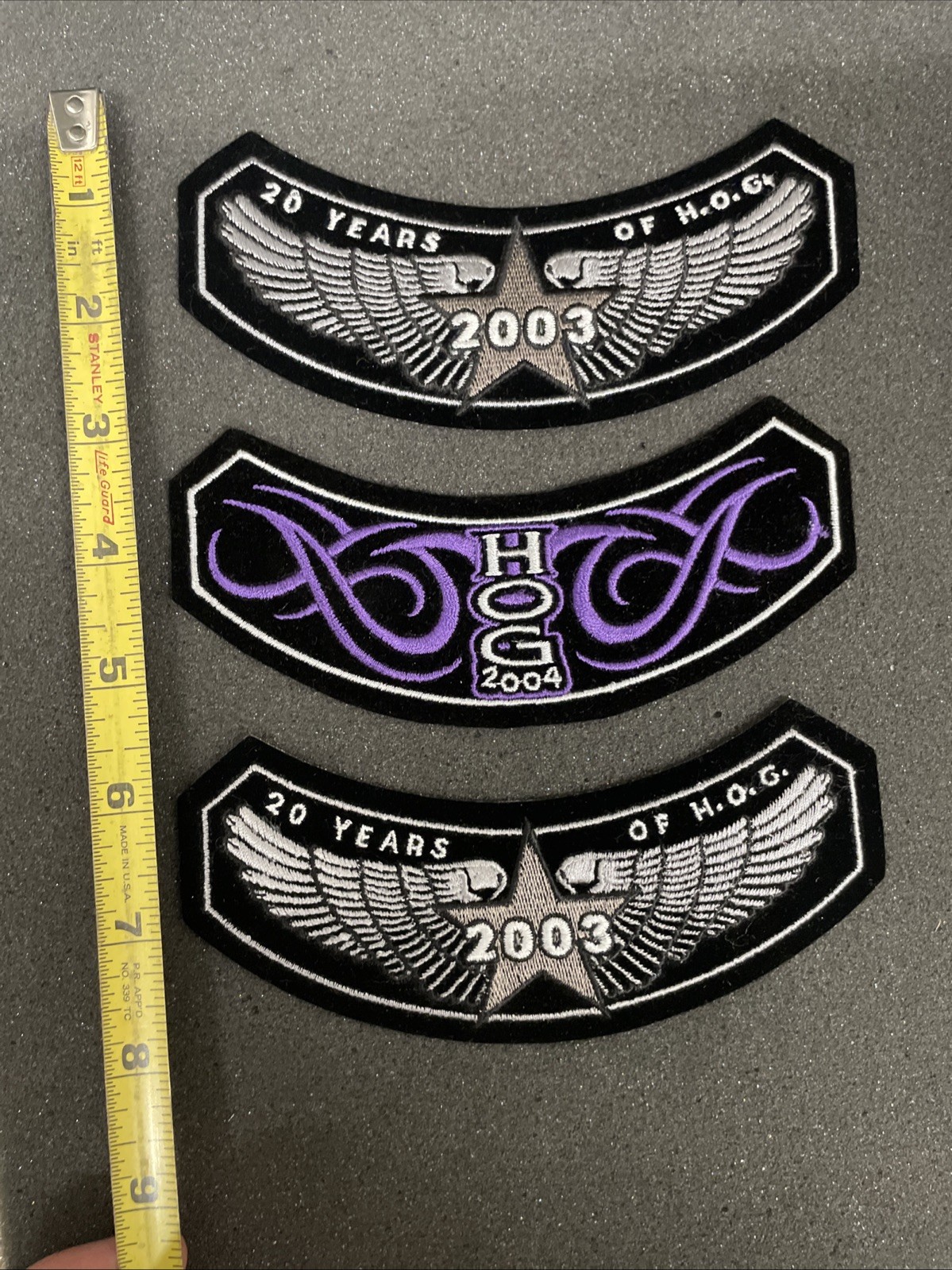 13 Harley Davidson Patch Lot HOG 2000, 01, 03, 04, 06, 05, 07, 08, 011 Patches