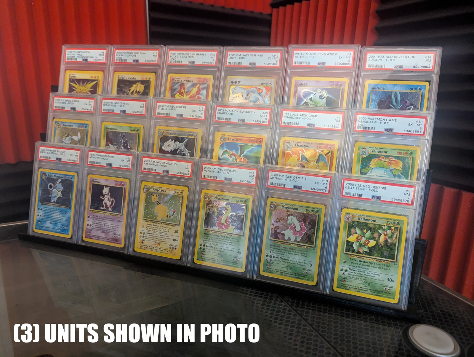 Graded Card Display Tower Stand - Fits 6 or More Slabs - PSA / SGC / BGS / etc