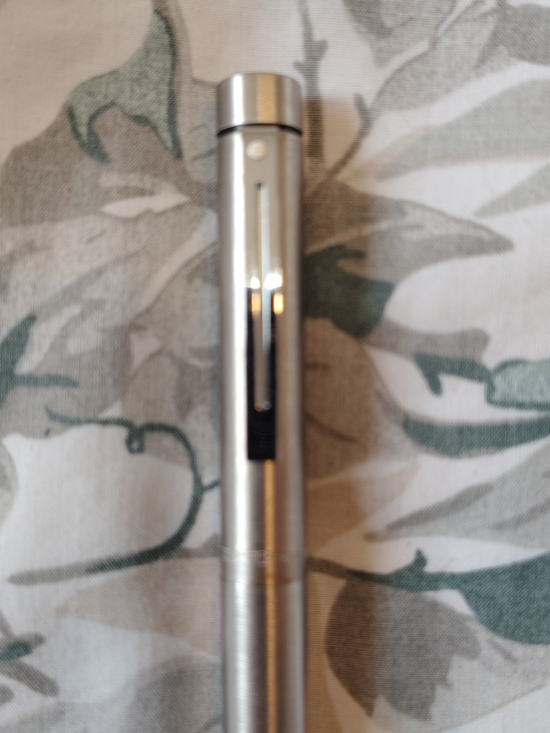 Sheaffer Targa Brushed Stainless Steel Fine Nib Fountain Pen Australia