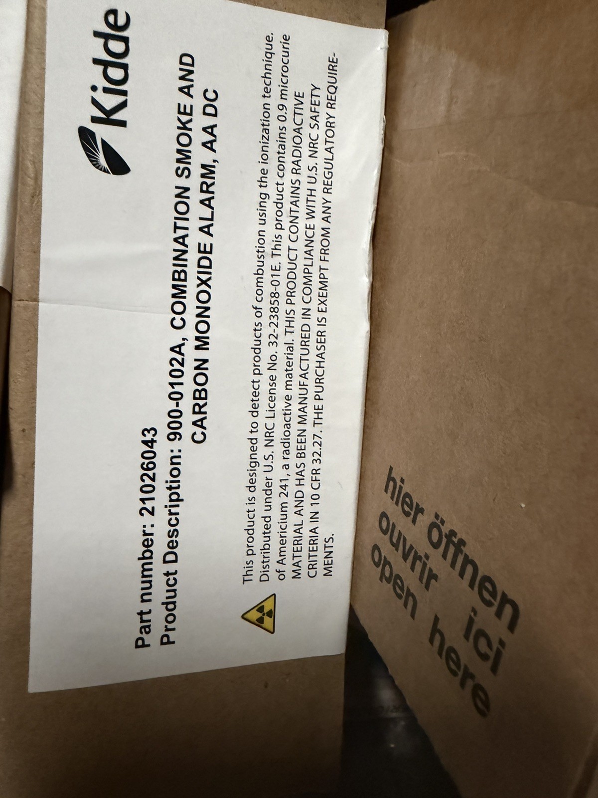 Kidde KN-COSM-BA Battery Power Combination Smoke/Carbon Monoxide Alarm w/ Voice