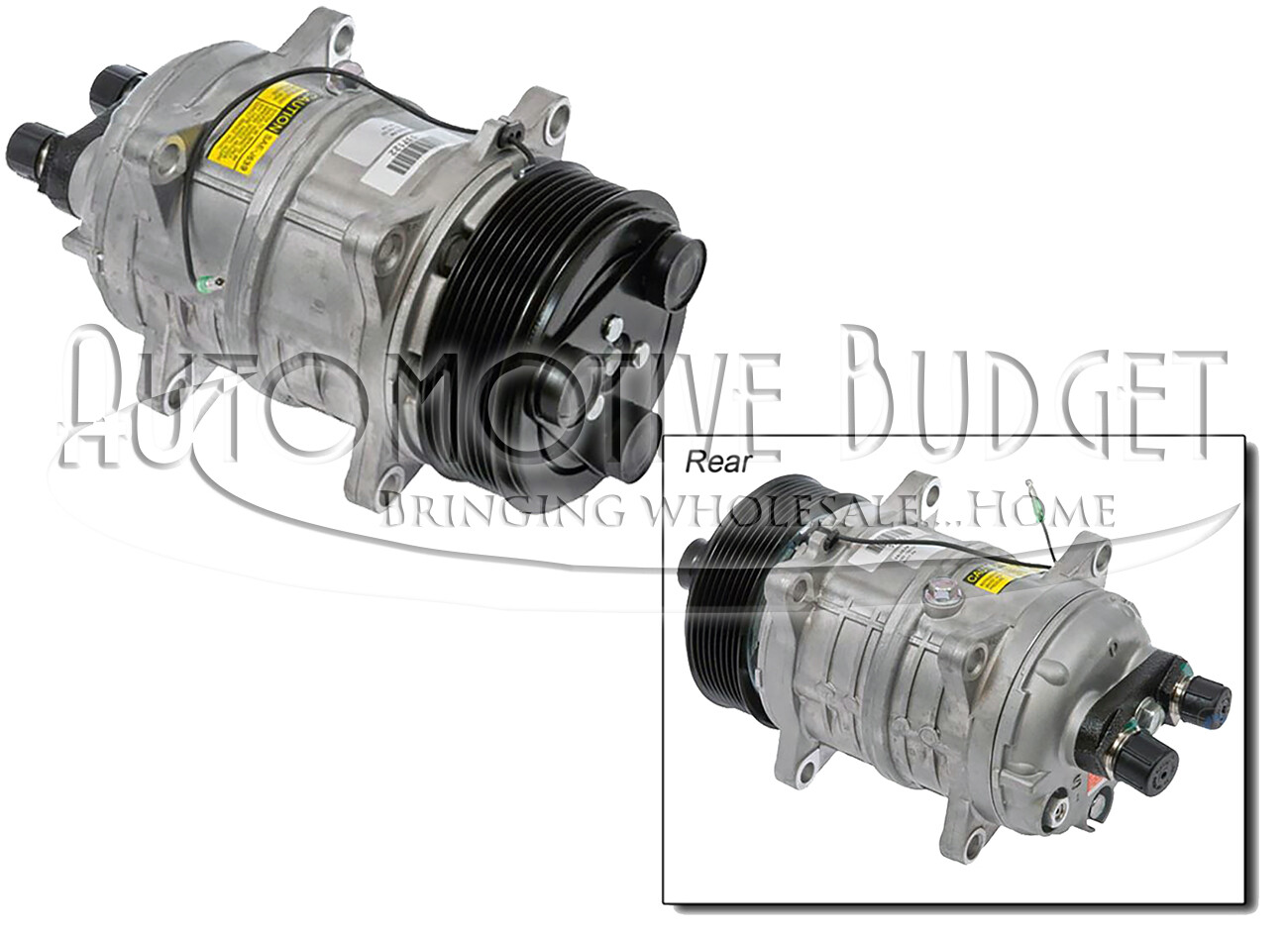 A/C Compressor w/Clutch for APU & Refrigeration Units - NEW