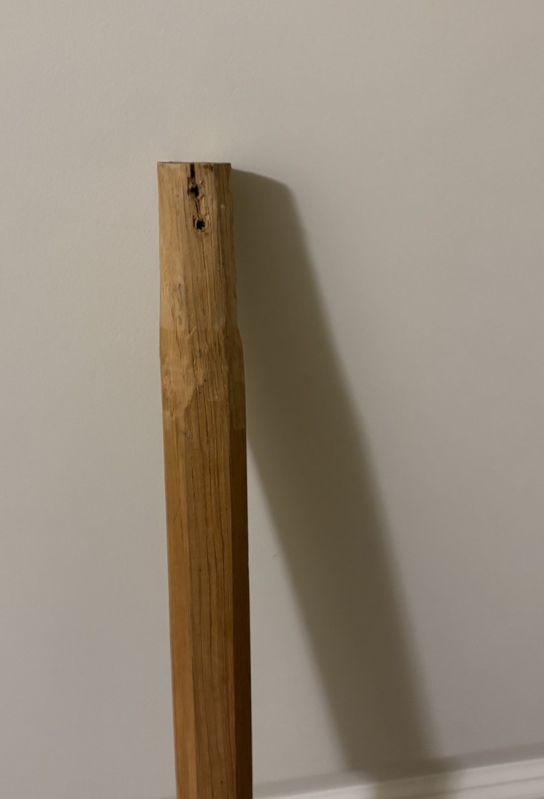 Rare Vintage Patterson Long Pole Lacrosse Stick Wood Shaft