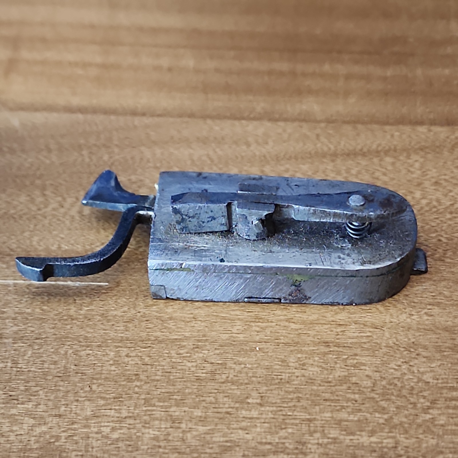 Antique Civil War Era Steel Lancet Blood Letting Fleam Surgical Tool in Case