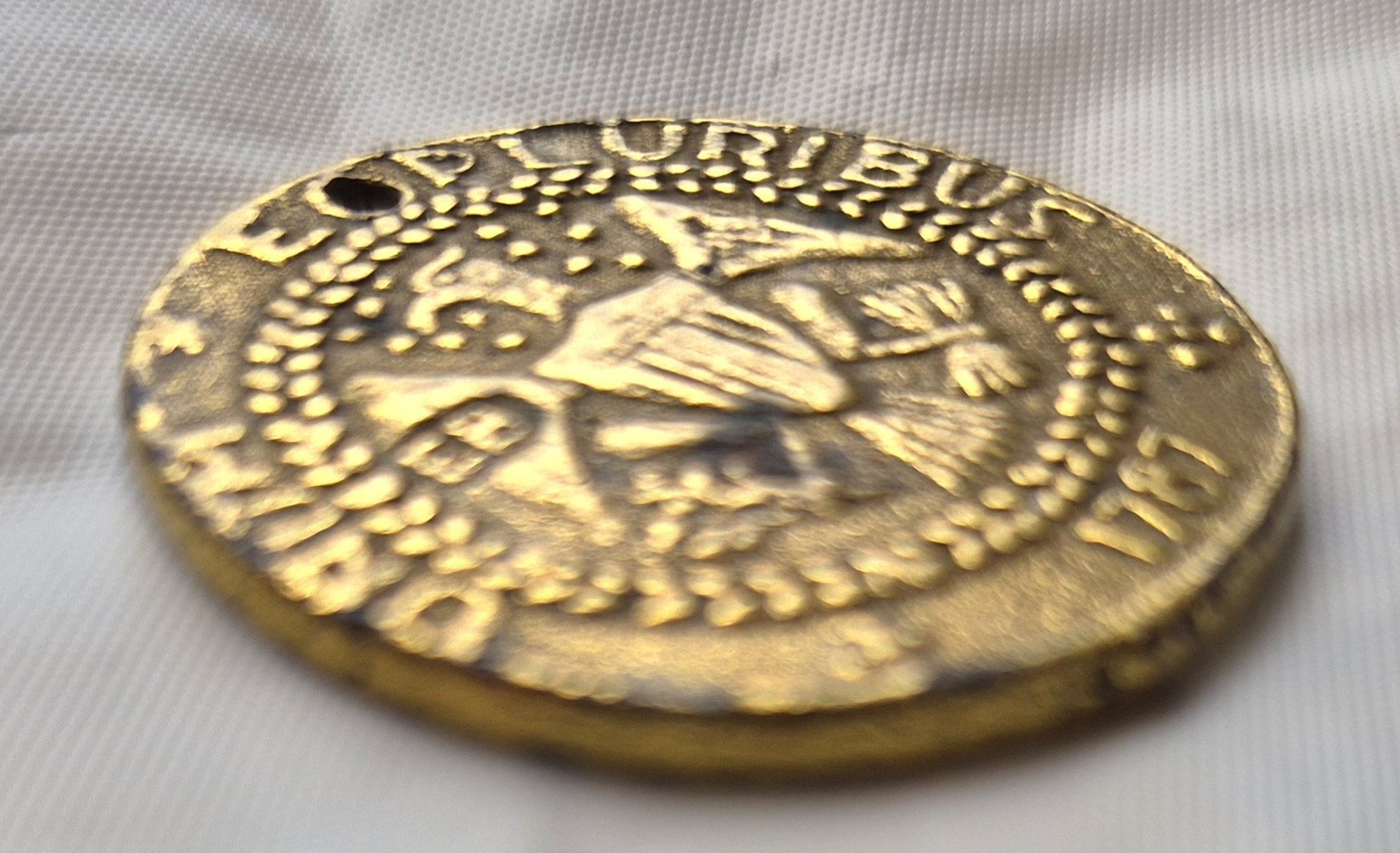 Unique possible 19th Century Commemorative or Promotional Brass Bank Token