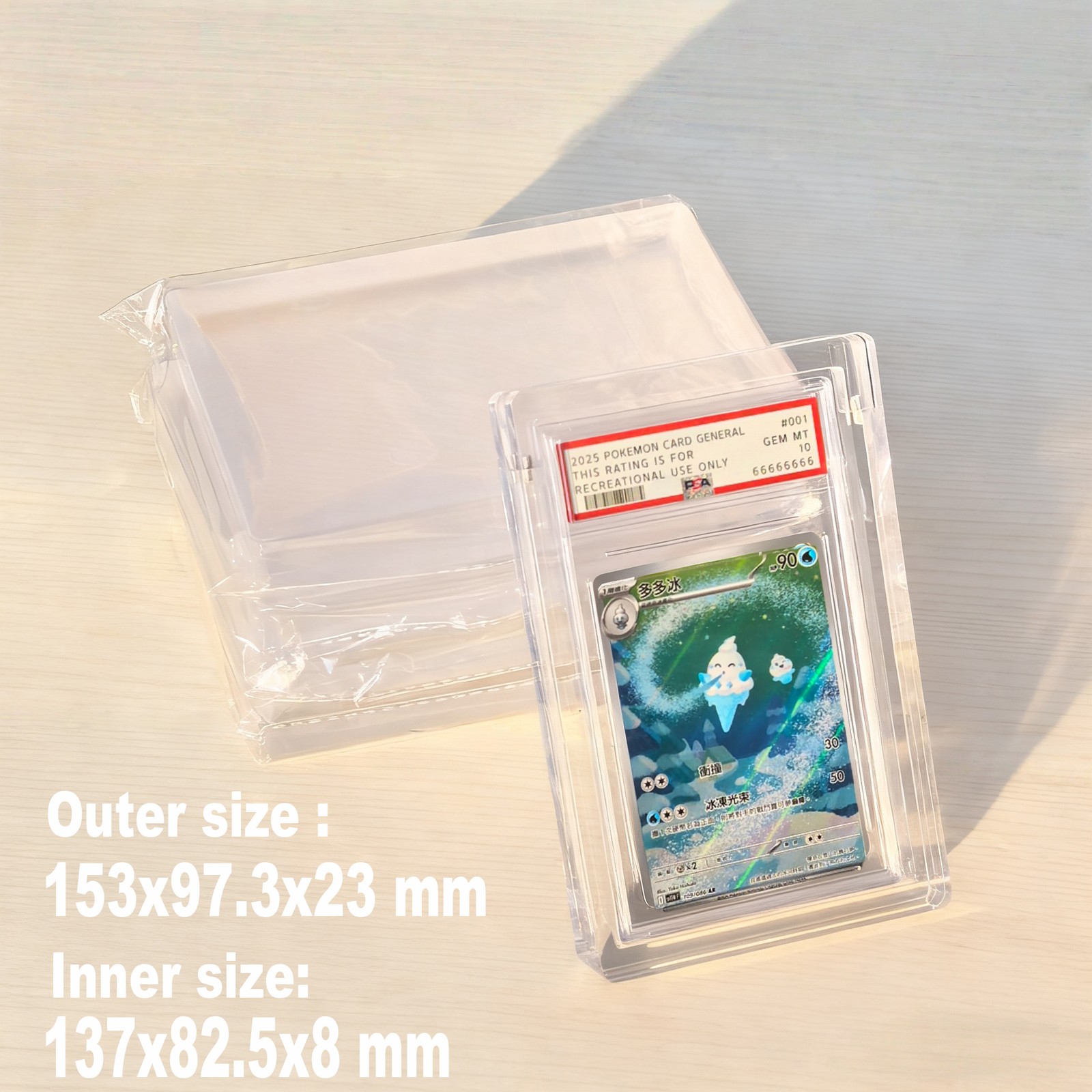 Premium Magnetic Acrylic Display Protector Case for CGC PSA Graded Card Slab US