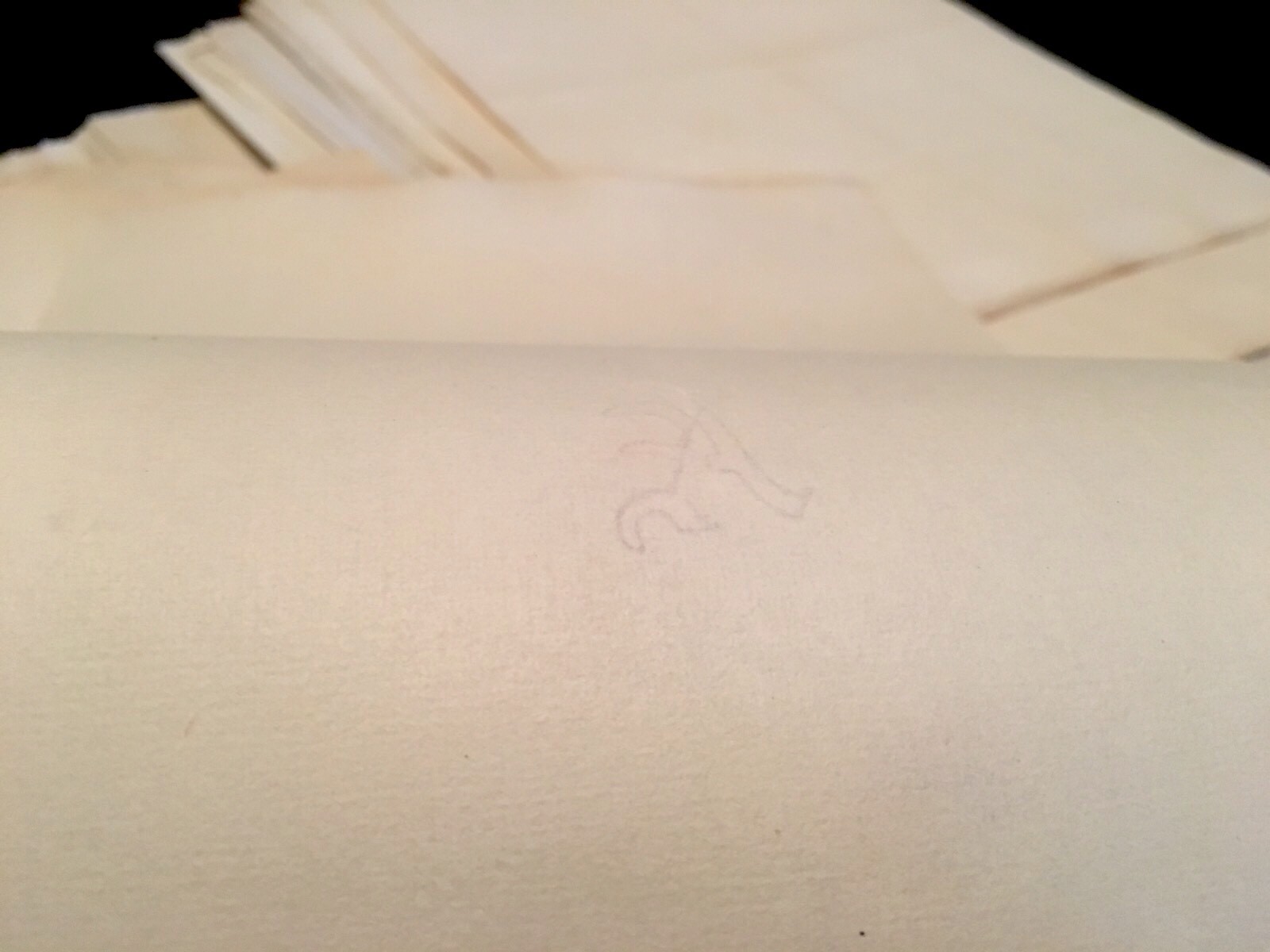 BLANK RESTORATION PAPER 1800s