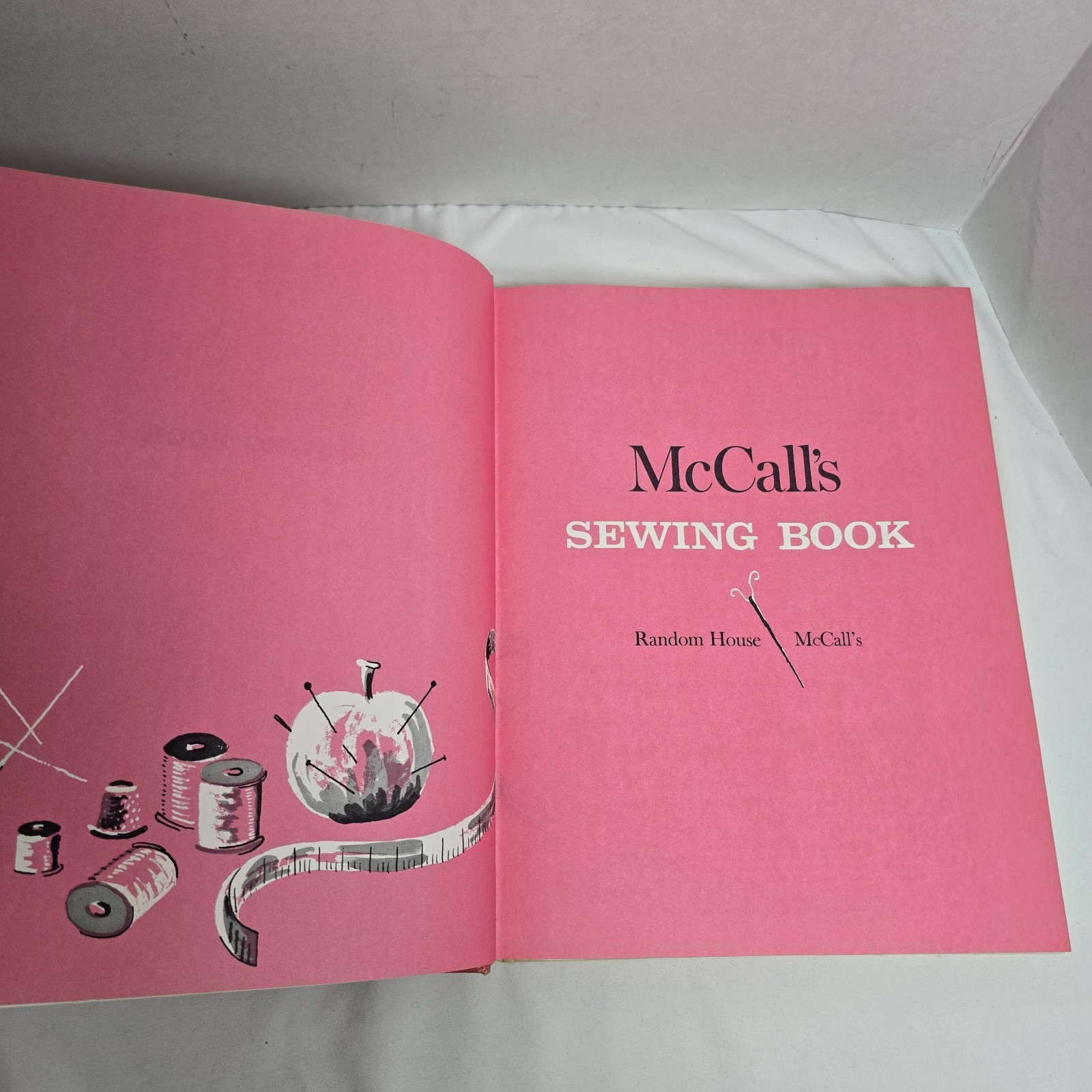 McCall's Sewing Book Random House Vintage Book 1968 5th Print VTG Illus DIY HCDJ