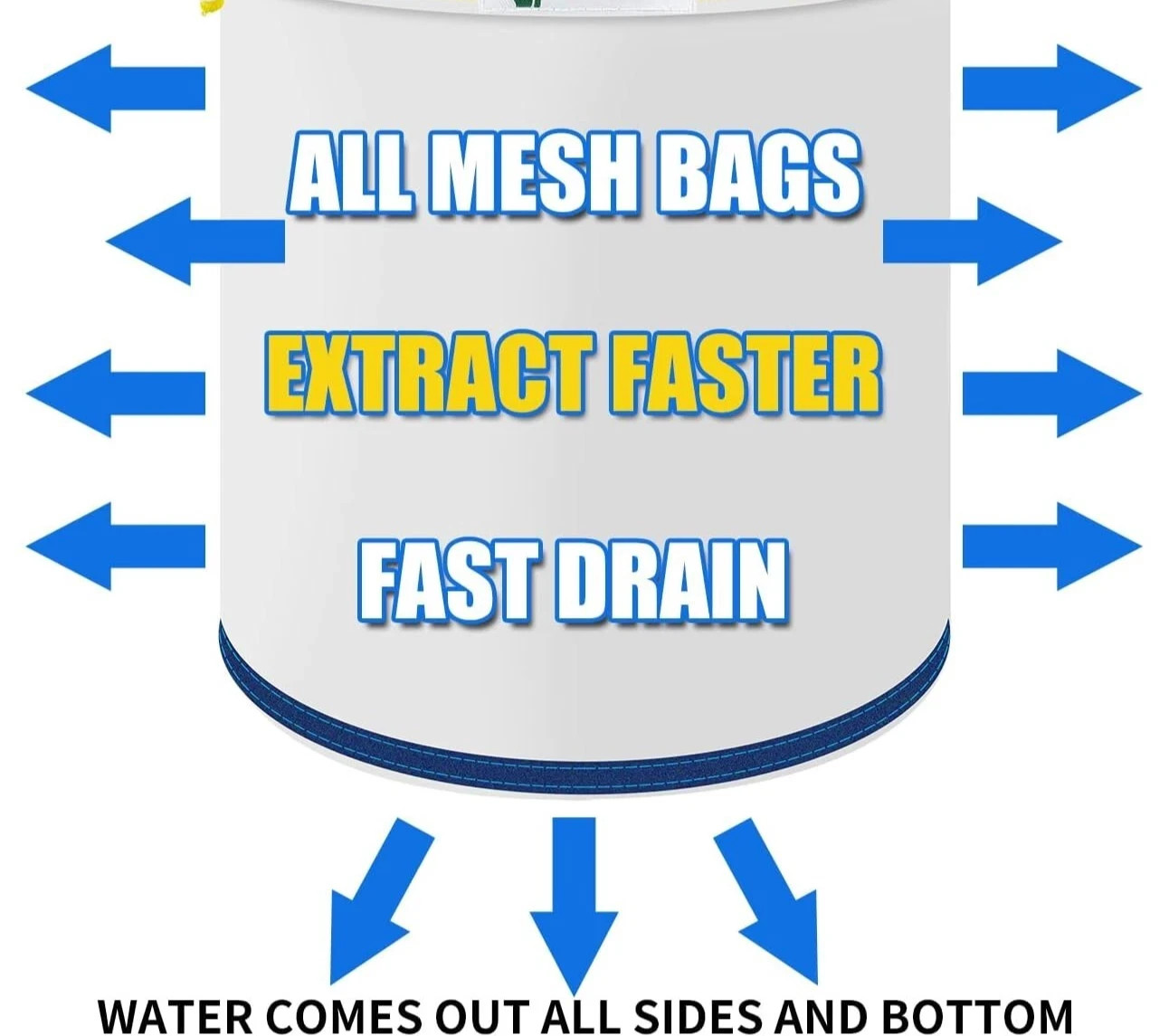 ICE MAGIC All Mesh Bubble Hash Extraction 5 Bag Kit- 5 Gallon USA SELLER