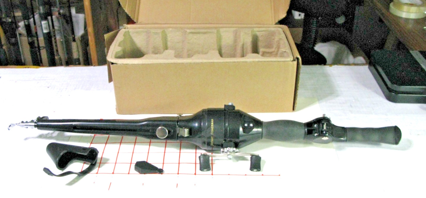 Instant Fisherman, Folding/Telescoping Fishing Rod & Reel SpinCast Combo- N.I.B.