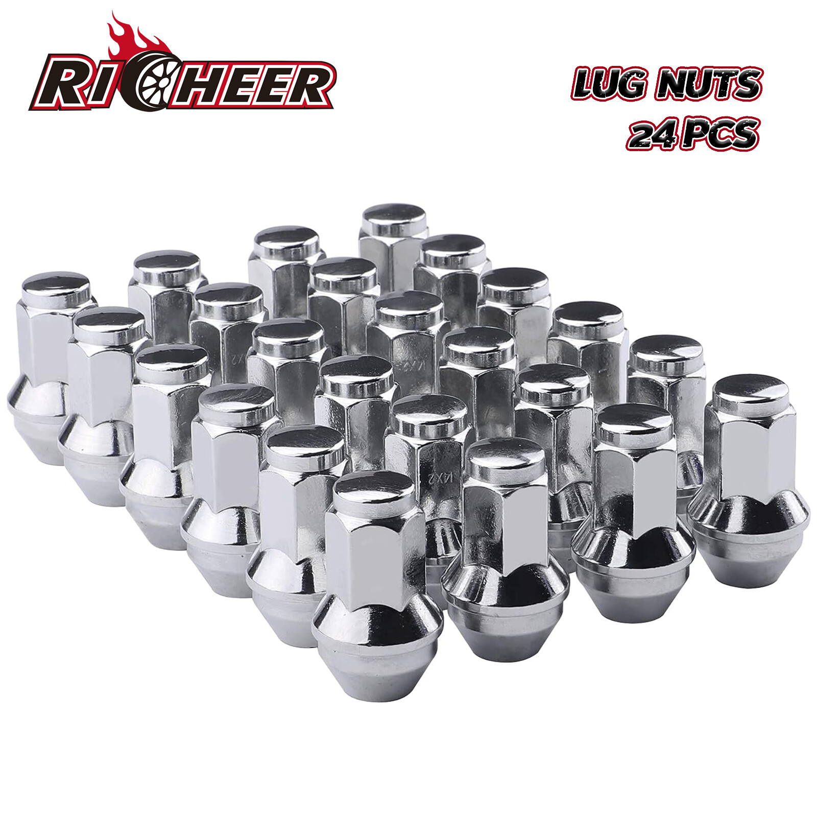 24 FORD OEM FACTORY CHROME 14X2 LUG NUTS FOR 2003-2014 F150 EXPEDITION NAVIGATOR