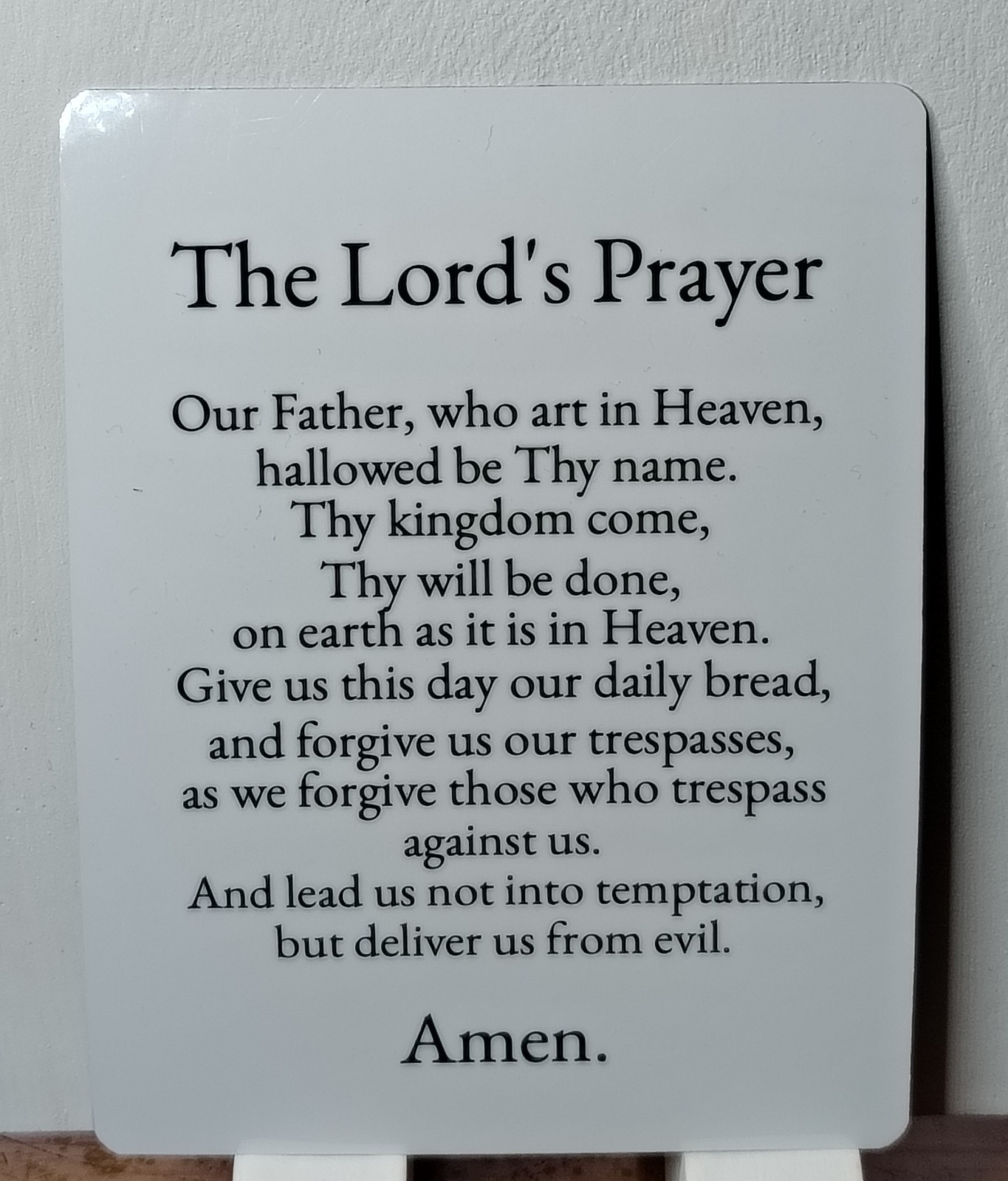THE LORD'S PRAYER - Laminated – Set of 25 Holy Prayer Cards