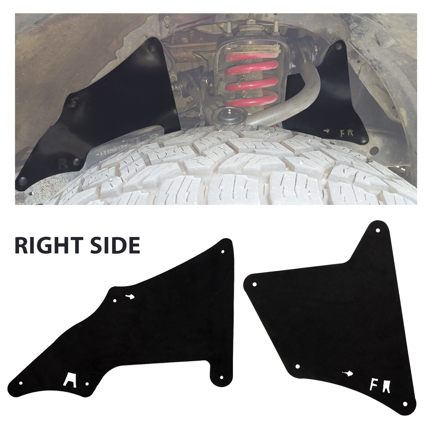 Set of 4 Splash Guard for Toyota 4Runner Lexus GX 460 470 2003-2022 Fender Liner