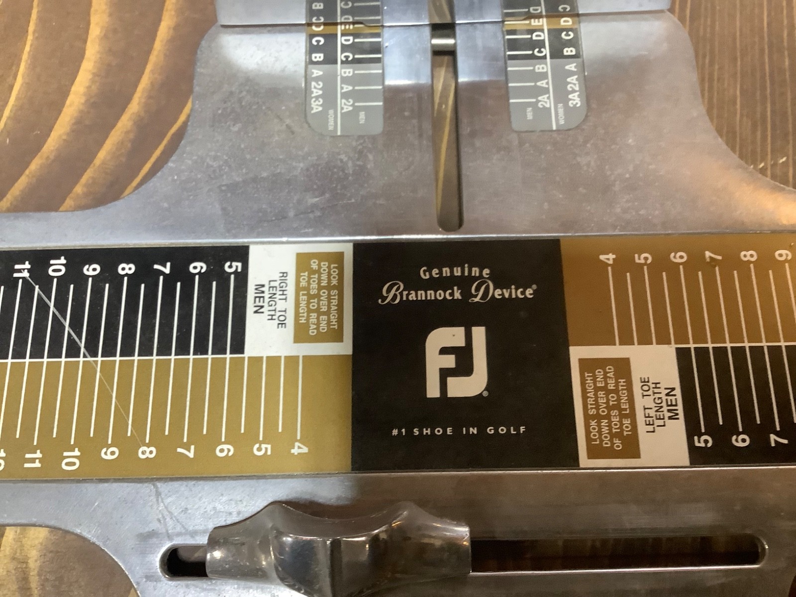 Vtg Genuine Brannock Device Women's Shoe Sizer Width Arch Foot Measurement Tool