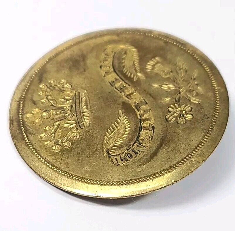 1789 Washington "Long Live The King" George III Button 36mm Rare