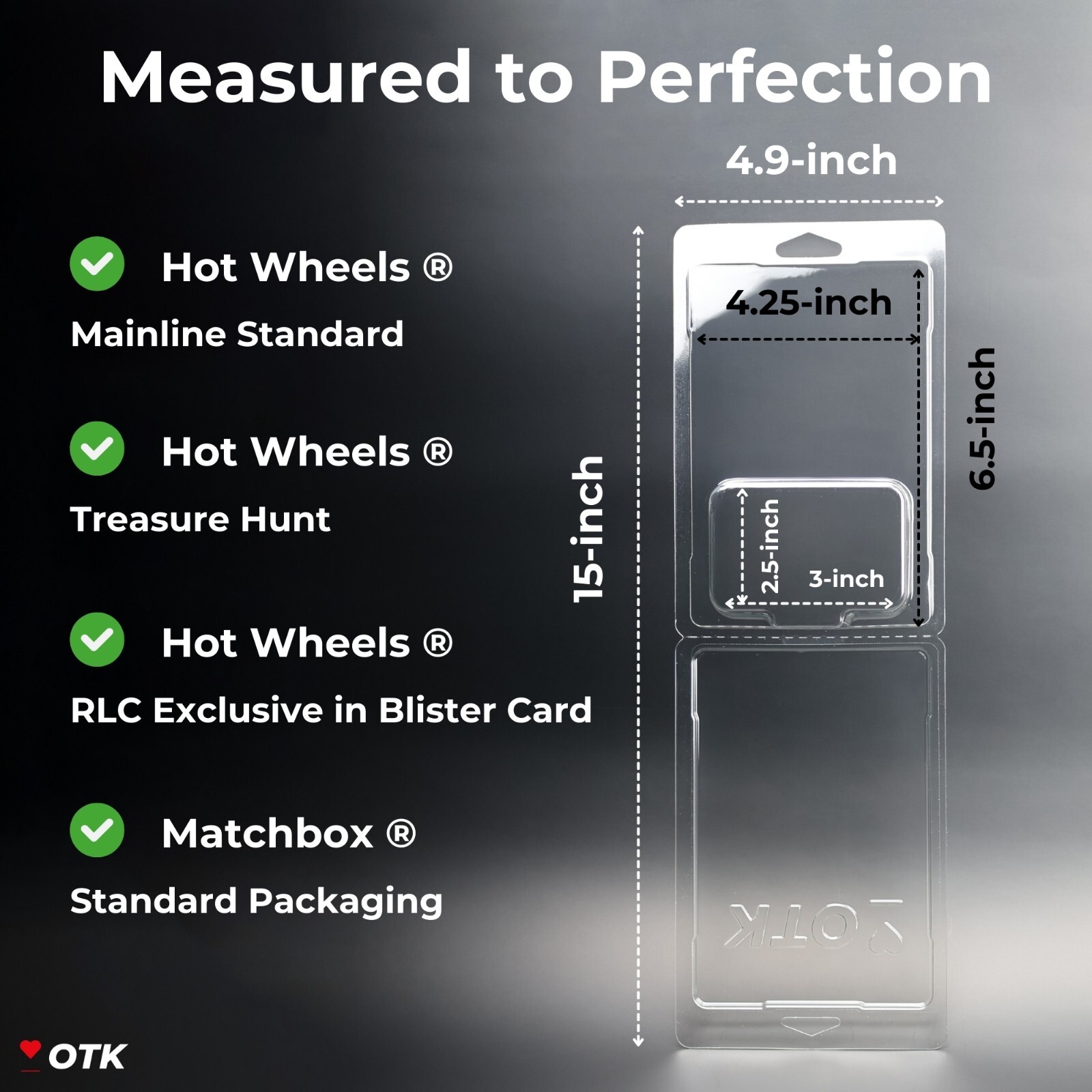 24-Pack Hot Wheels and Matchbox Mainline Protector Case Plastic Protectors