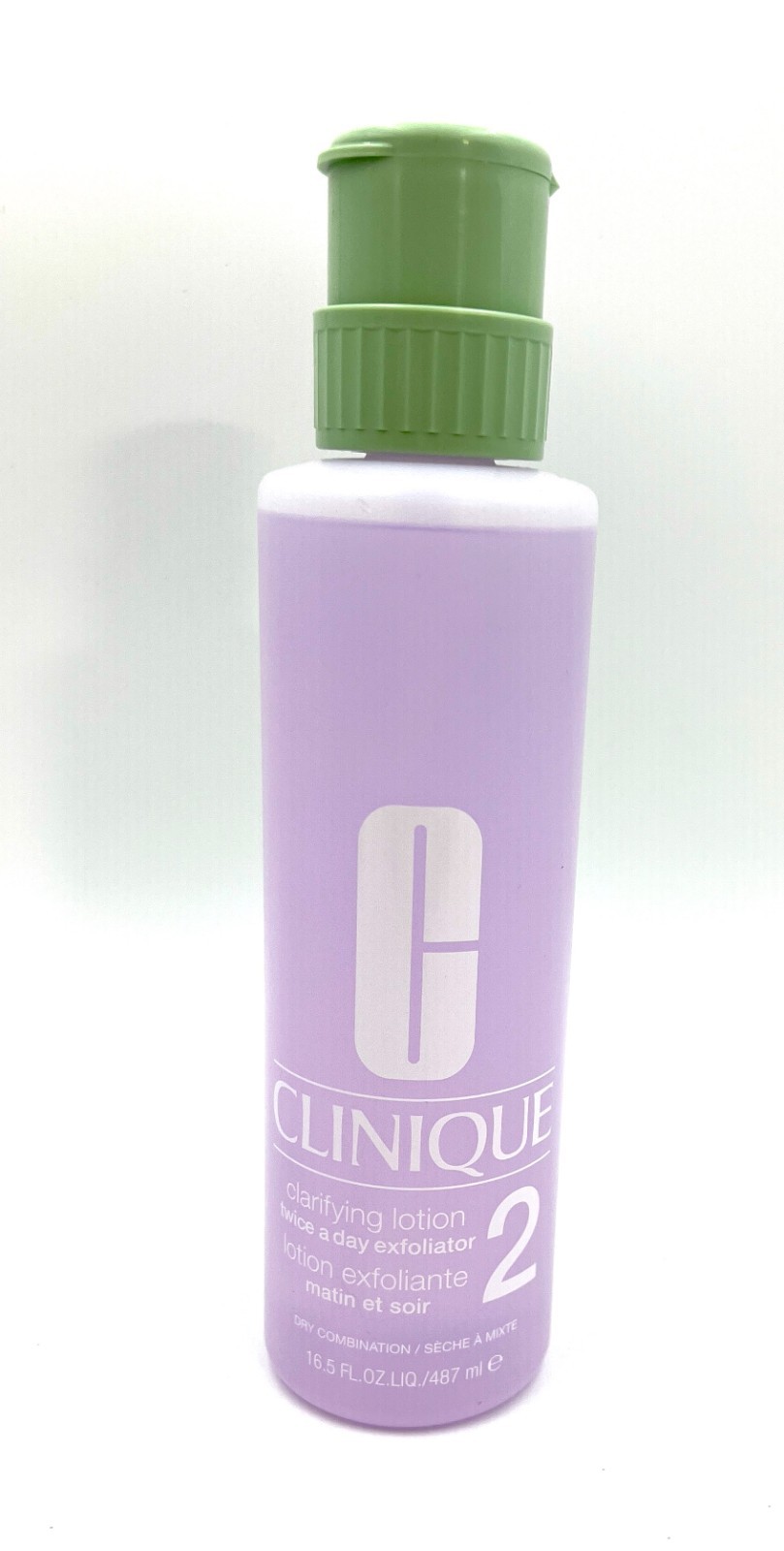 Clinique JUMBO Clarifying Lotion 2~Dry Combination Skin ~16.5oz /487ml with Pump