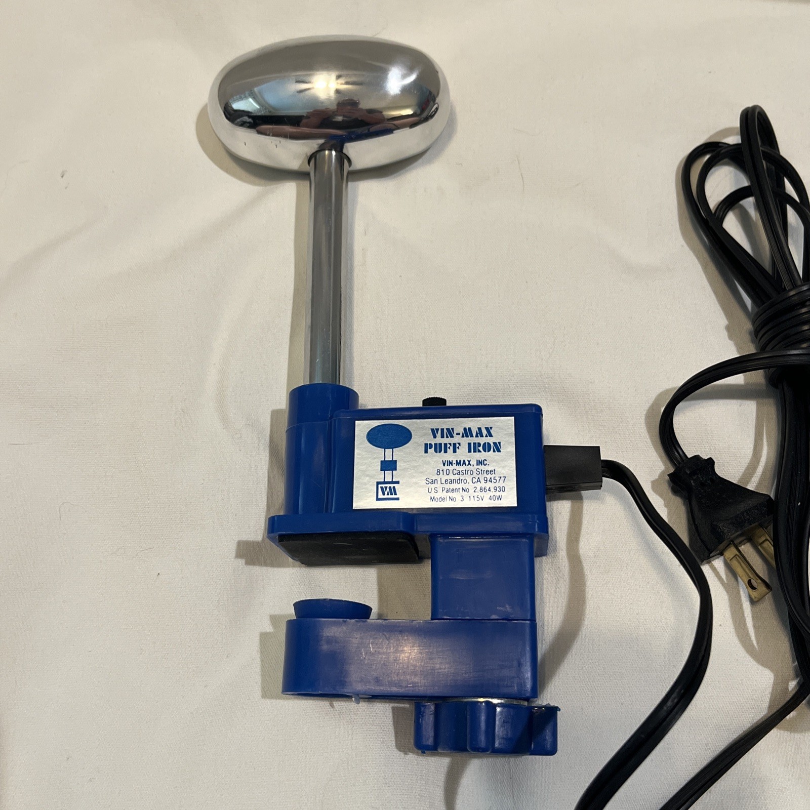 VIN MAX Puff Iron Model 3 Hi Lo Off Heat Control Box & Paperwork Great Cond