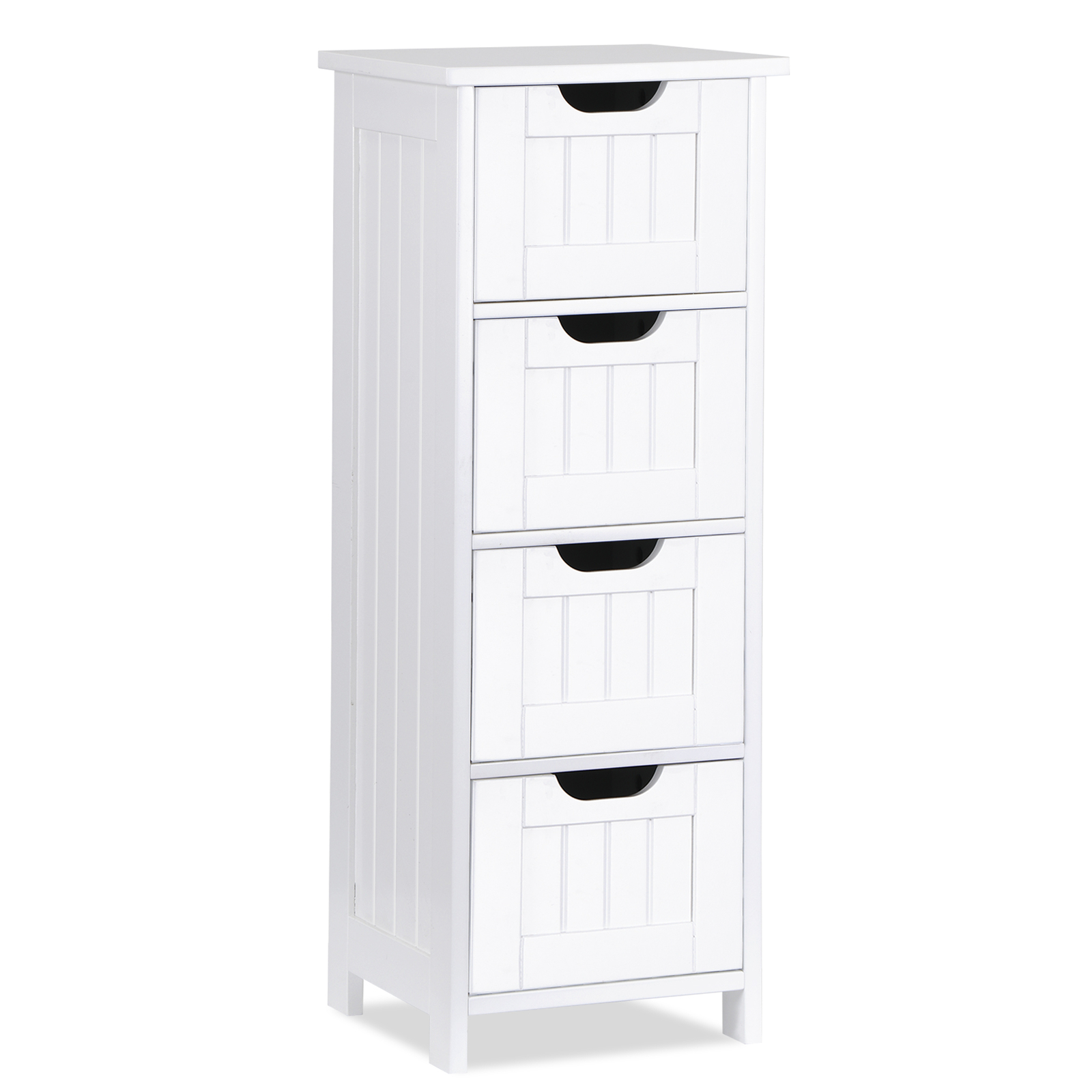 4 Colors Freestanding Small Bathroom Cabinet Side Storage Organizer w/4 Drawers