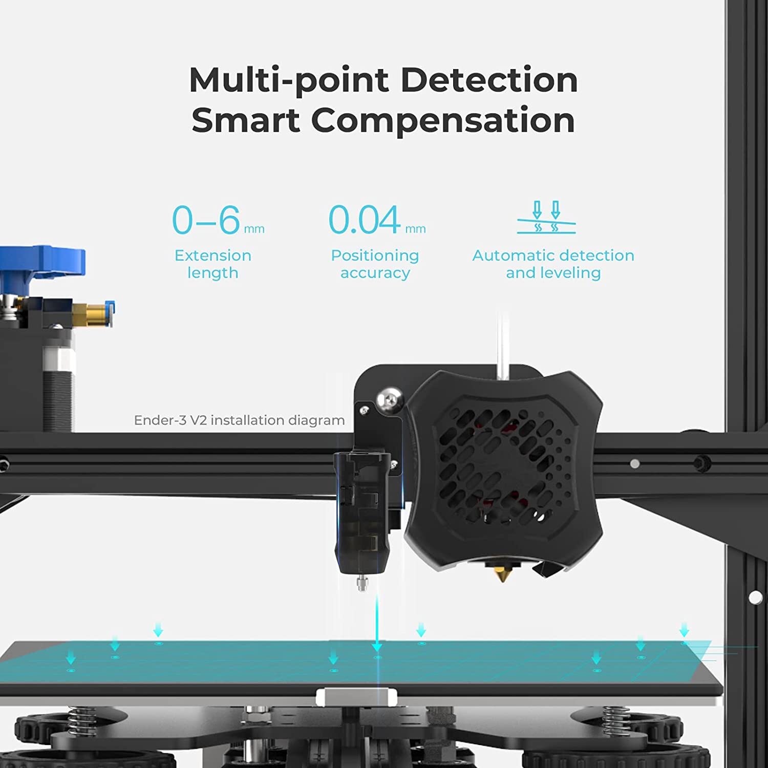 Creality CR Touch 3D Printer Bed Auto Leveling Sensor Kit for Ender 3/Pro/V2/Max