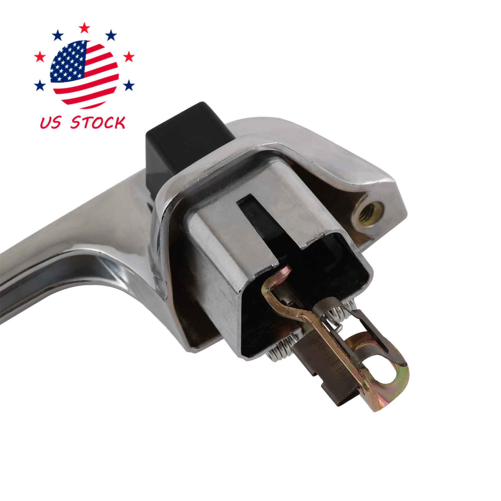 Set 2× Chrome Outer Outside Exterior Door Handle Pair for Chevy GMC Pickup Truck