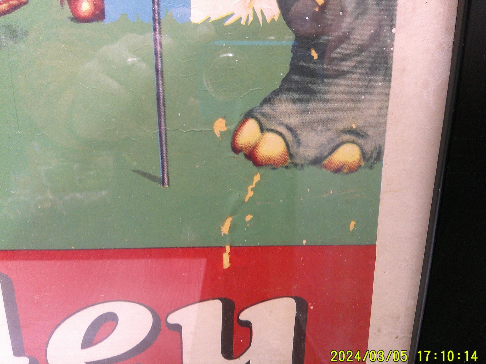 Vintage Ringling Bros Barnum & Bailey Monkey Circus Poster Artist Signed Framed