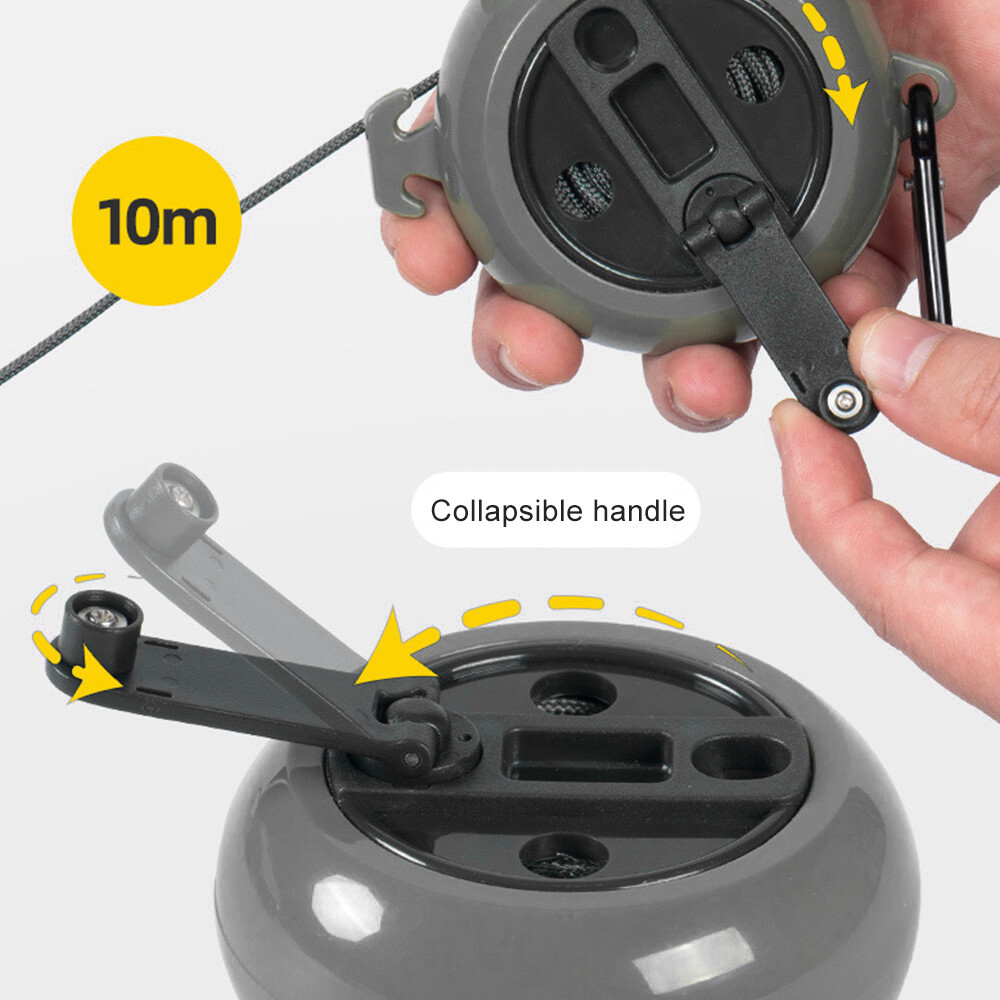 Outdoor Retractable Clothes Reel ClothesKit 33Ft Dryer Clothes Washing Line