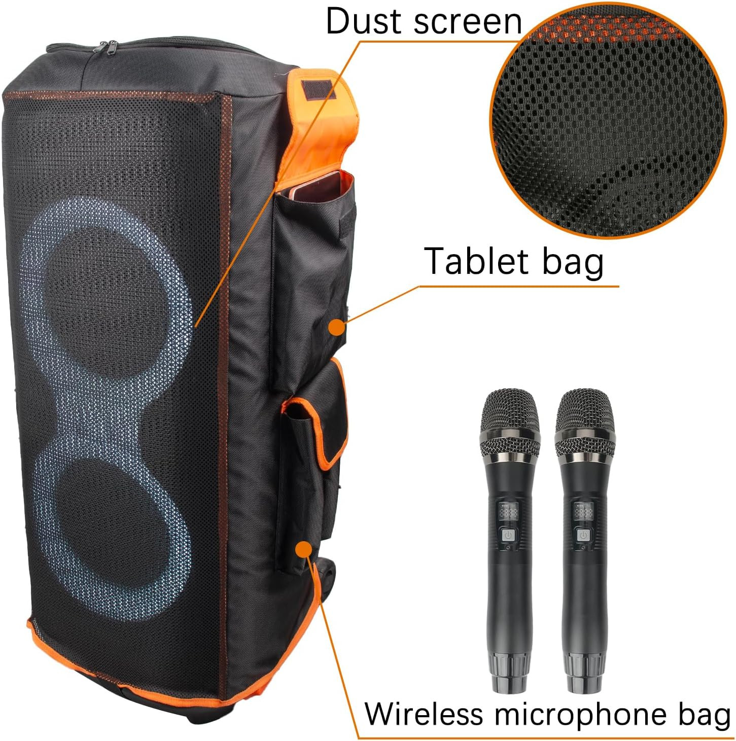 Protective Cover for Partybox 710 Speaker Double-Layer Shield, Scratch-Resistant