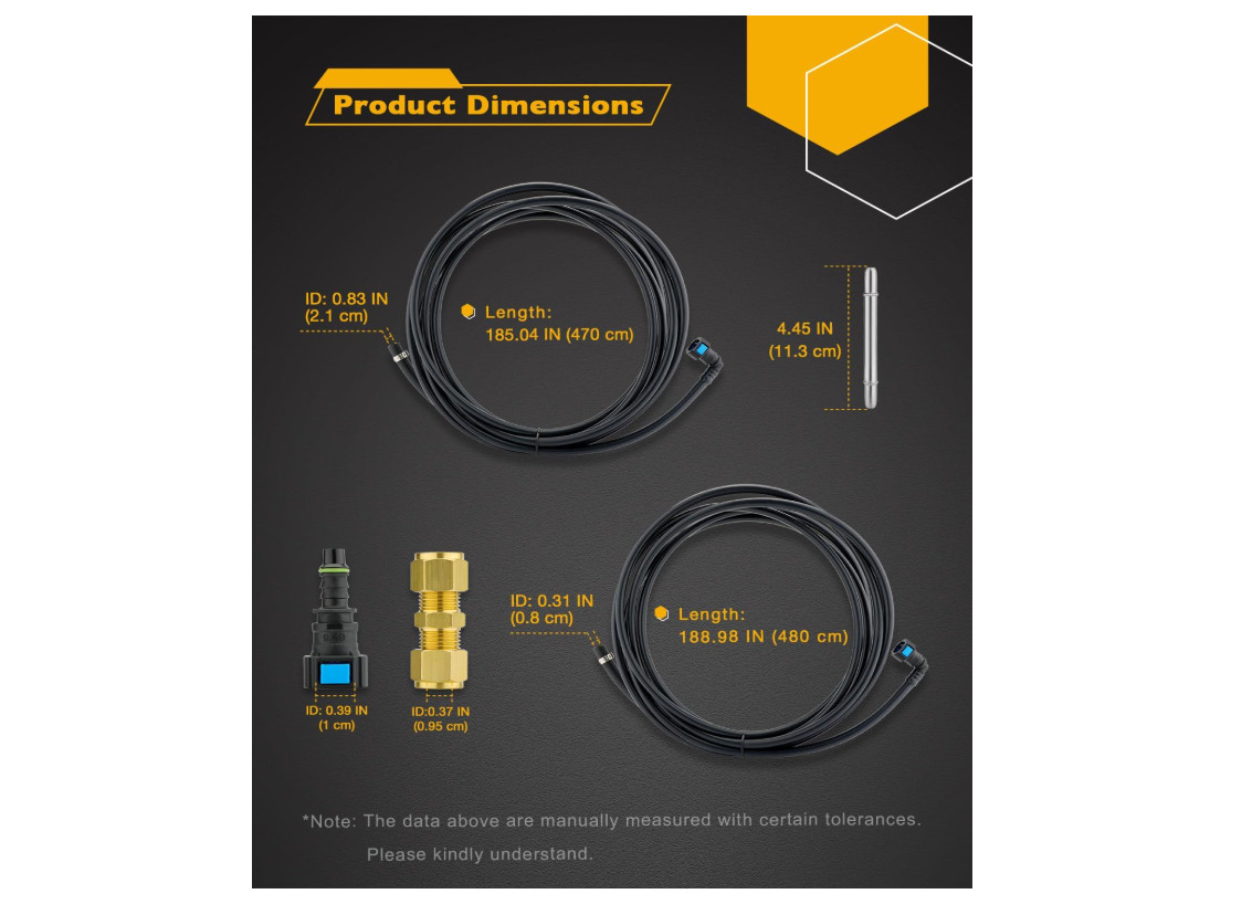 Fuel Lines Kit, Compatible with 2004-2010 Chevy Silverado GMC Sierra 1500 2500