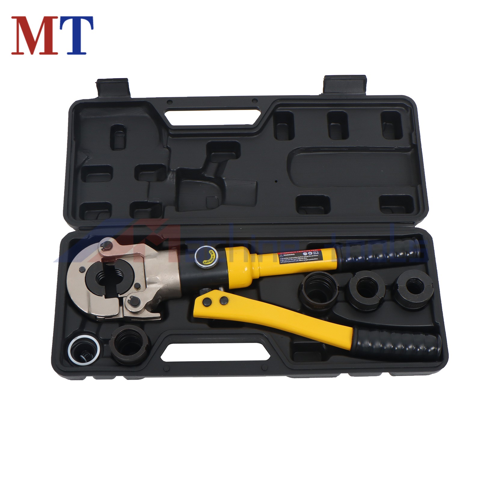 Copper Tube Fittings Crimping Tool w/ 1/2 3/4 & 1-inch Jaw Hydraulic Pipe Cutter