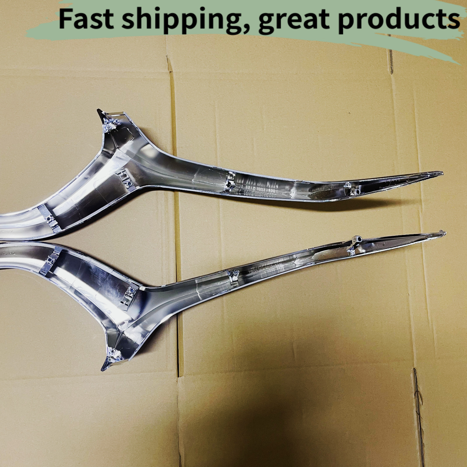 Gloss Silver Front Bumper Grille Molding Trim Set Fits For Mazda CX30 2020-2024