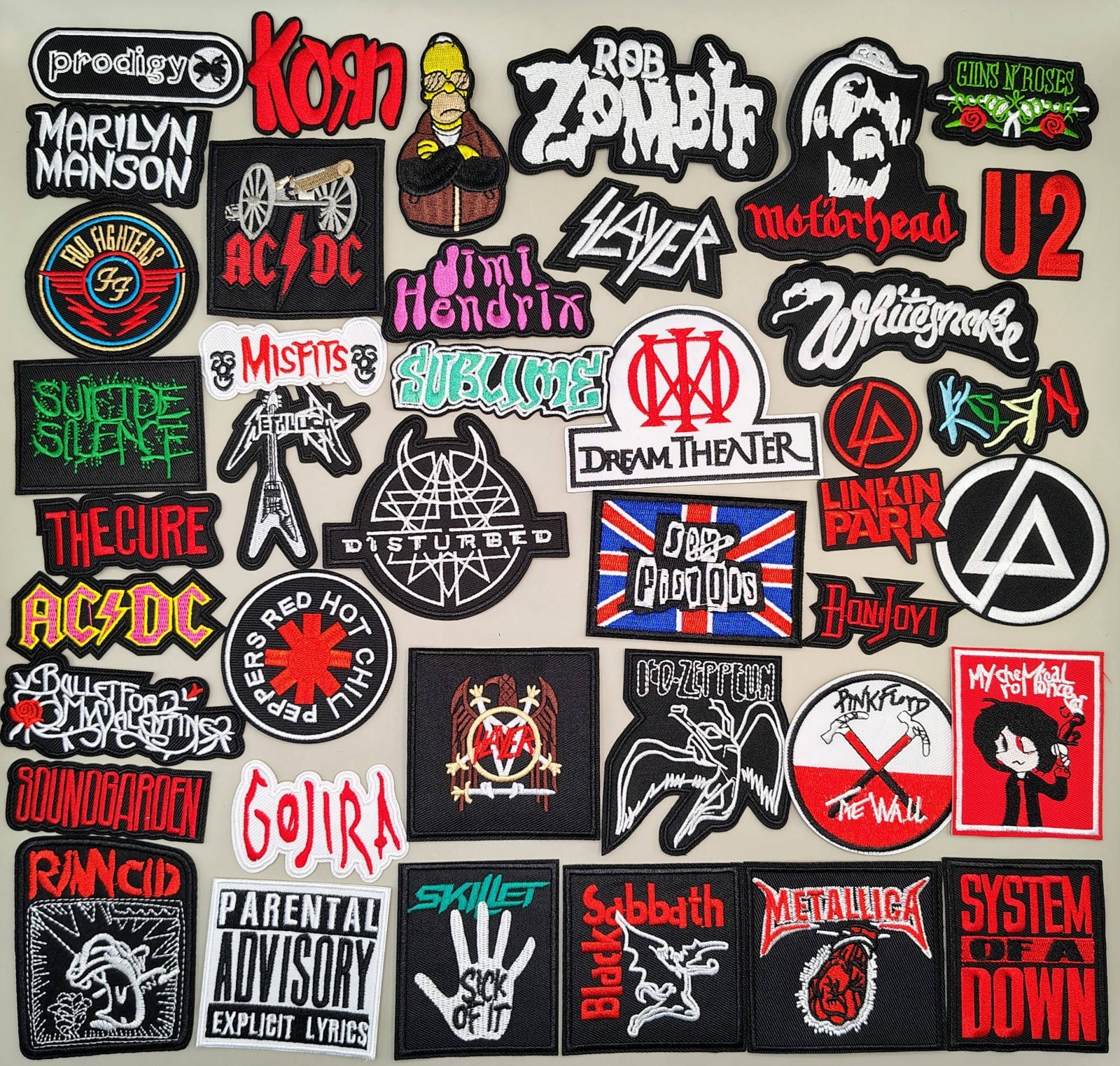 Rock Band Patches Heavy Metal Punk Music YOU PICK Embroidered Iron On  FREE SHIP