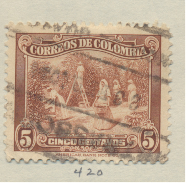 Colombia Stamp Scott #420, Used