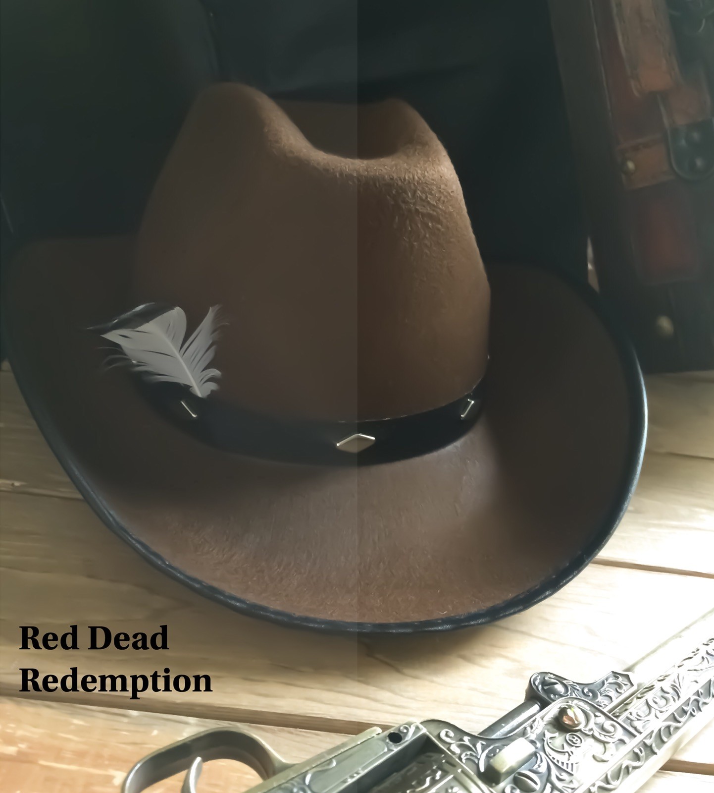 John Marston Hat Feather Cowboy RDR #RDR2 Gift Present For Him Costume Cosplay