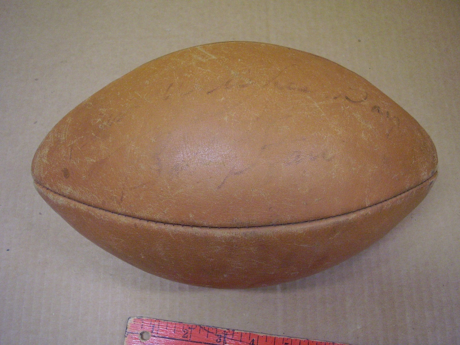 Wilson NFL Pete Rozelle Vintage Football Ball Possible Bart Starr Signature READ