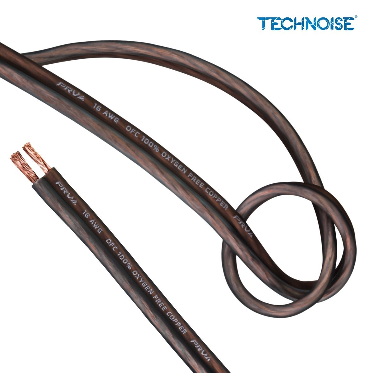 PRV 16 Gauge OFC Speaker Wire 100 ft Roll TRUE 100% Copper Oxygen Free