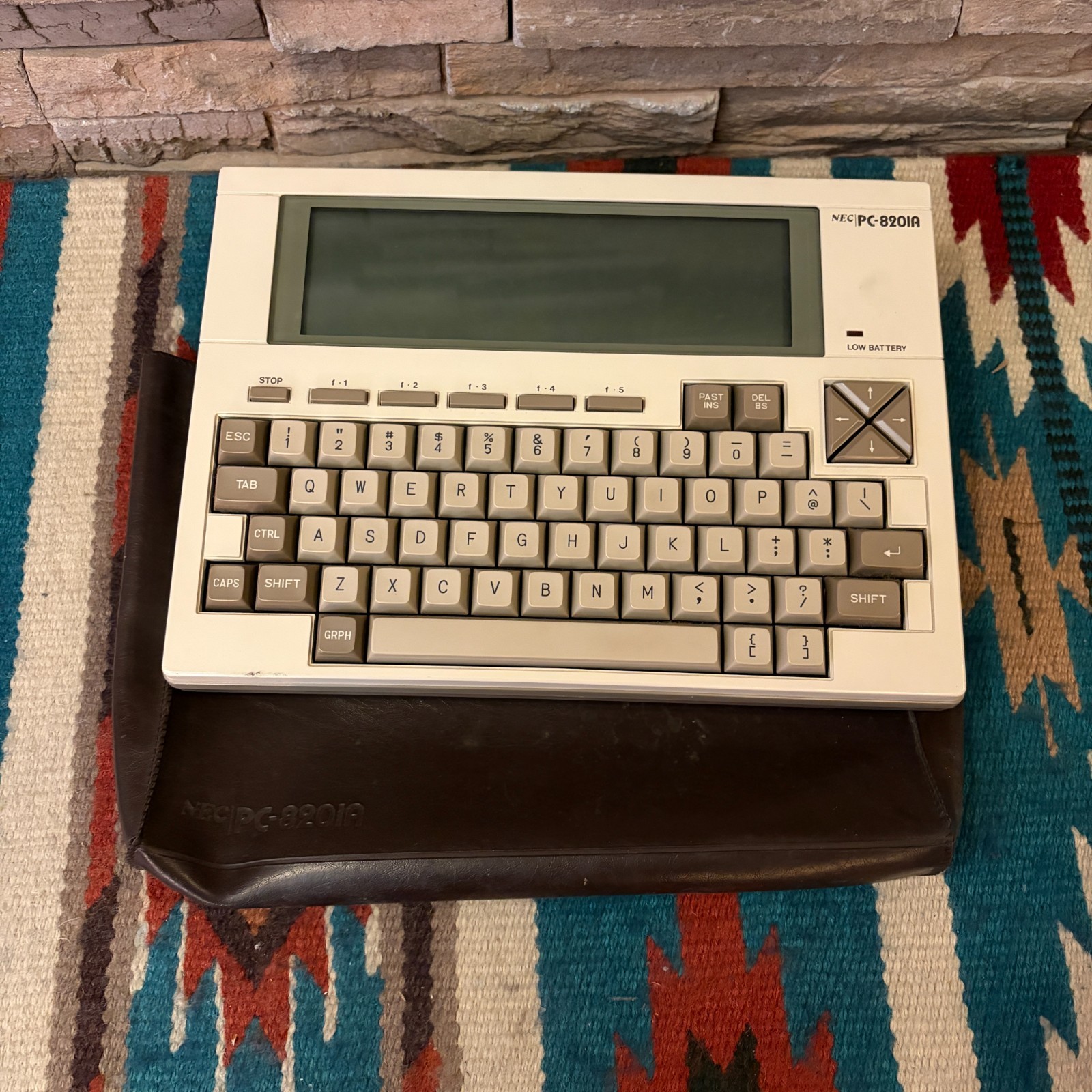 NEC PC-8201A Vintage 1983 Portable Mini Computer w/ Original Bag, For Restore!