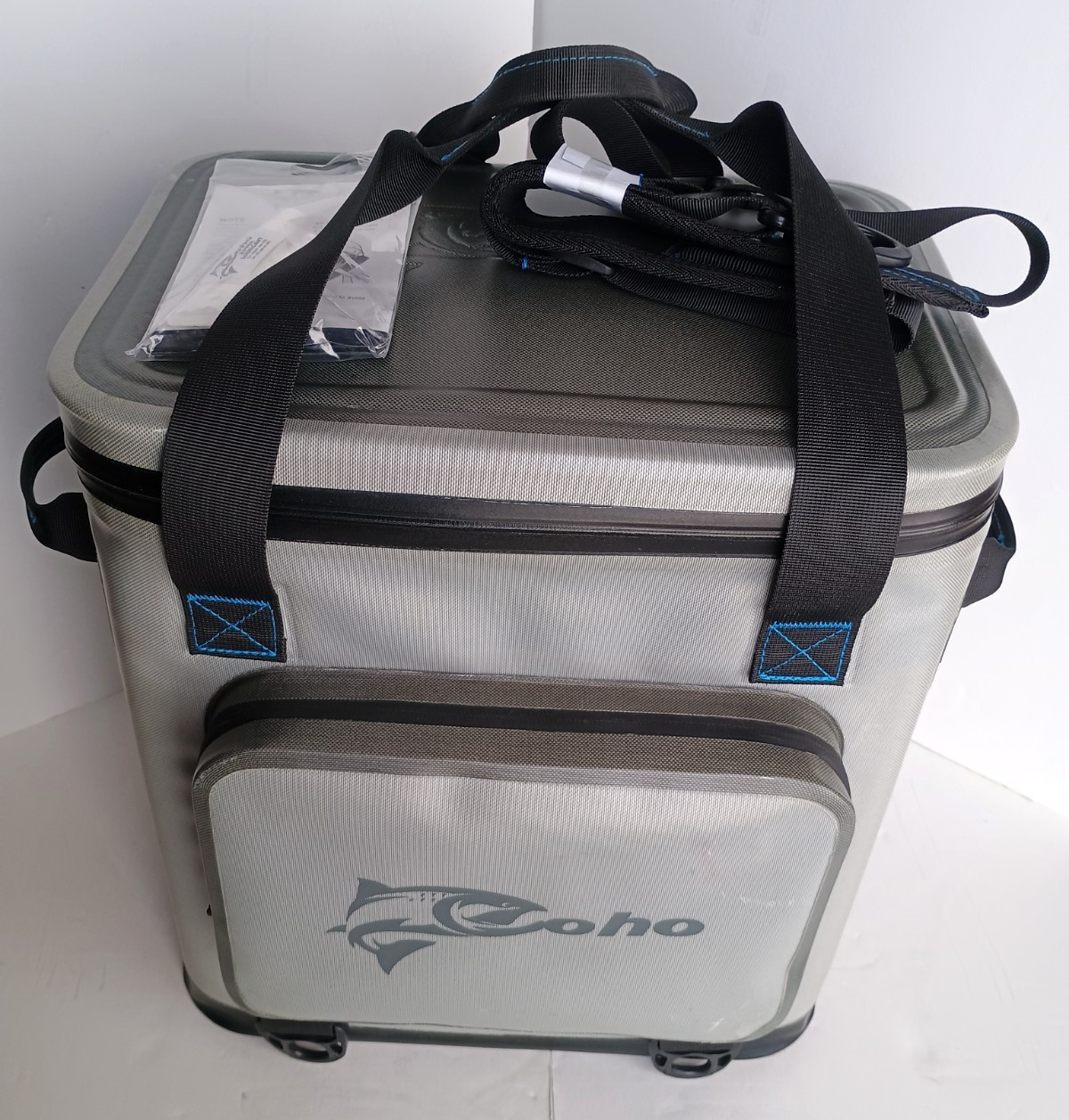 Coho 24 Can Soft Sided Leak Proof Air Tight Insulated Cooler & Lunch Box Gray