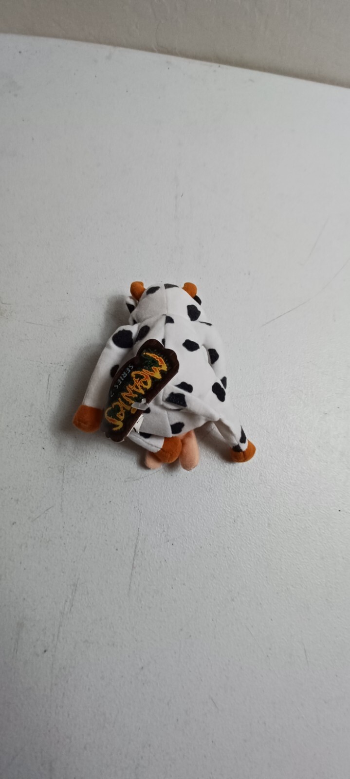 Bessie Got Milked Cow Meanies Beanie Baby Plush Graphic Milk Mustache Series 2