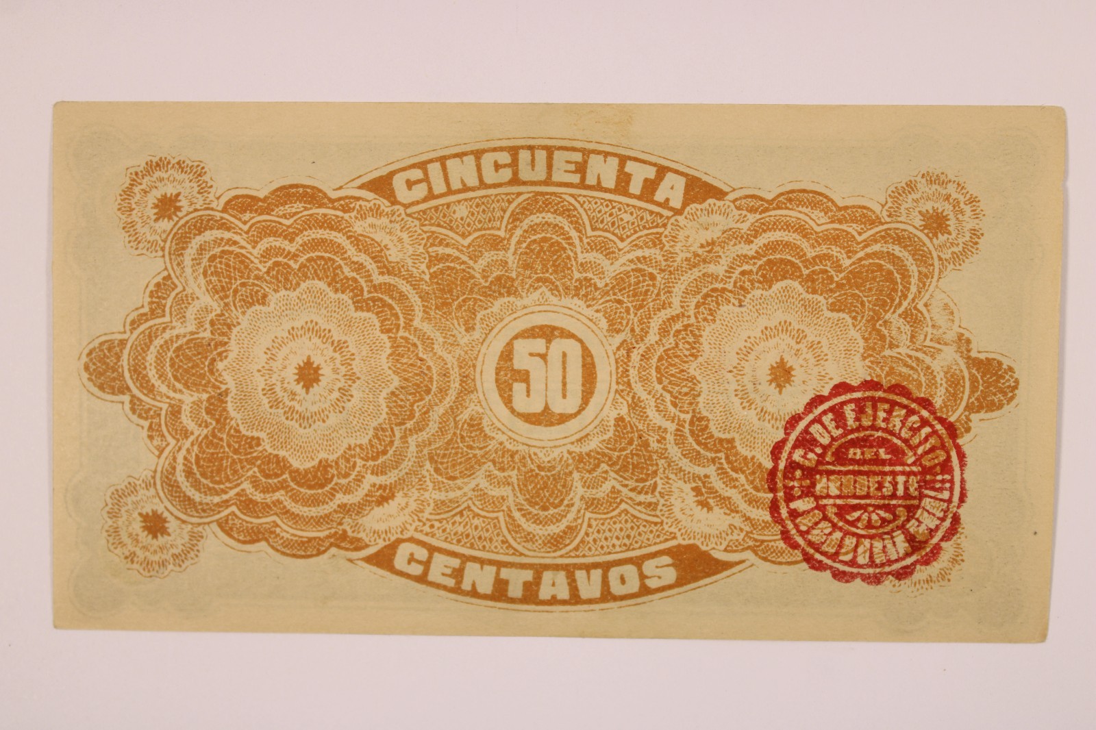 M2267a Mexico Revolutionary / Northwest Army Corps 1915 50 Cent P S868 AU # 0505