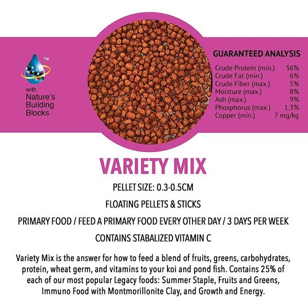 Microbe-Lift Variety Mix 14 lb 8 oz Koi & Goldfish Food MLLVMXL