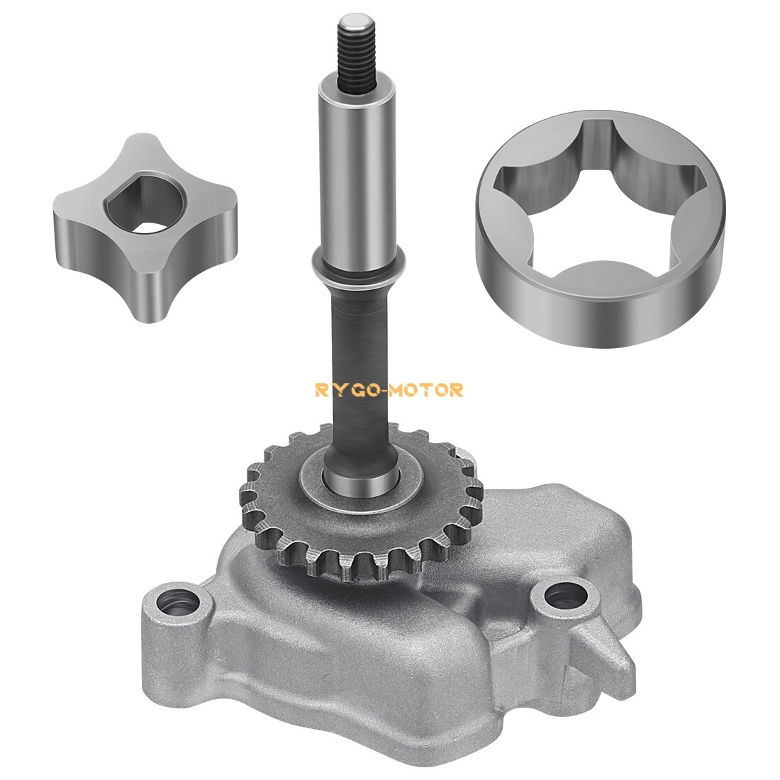 Oil Pump Cover & Rotor & Shaft for Kawasaki Brute Force 650 750 4x4 4x4i 2005-24