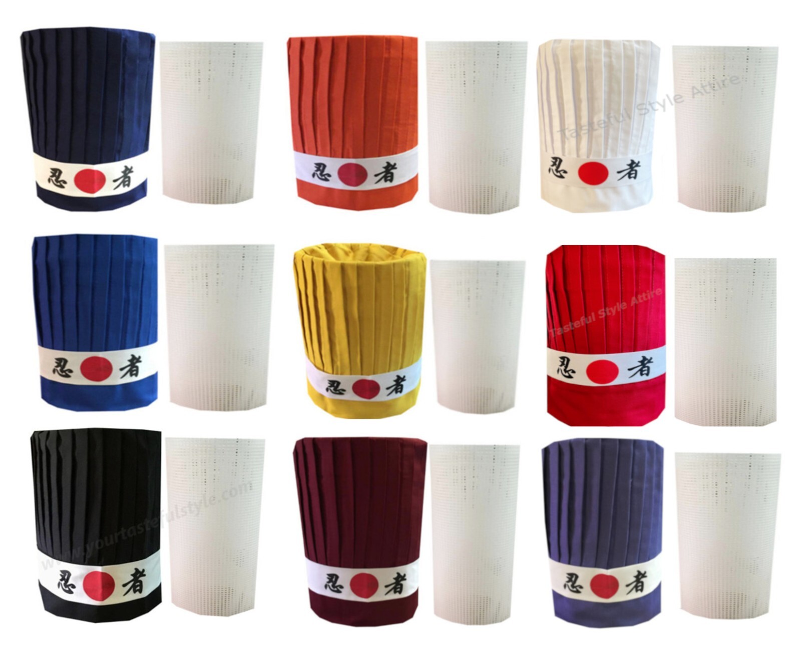 Custom Hibachi Chef Tall Hat Set hibachi chef uniform hibachi chef outfit NEW